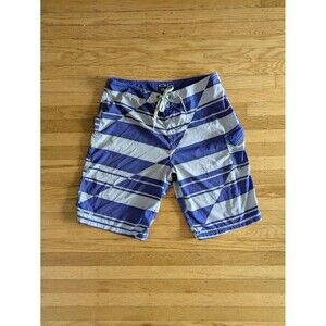 Oakley Board Shorts Mens 36 Swim Trunks Logo Y2K Surf Skate Purple geometric